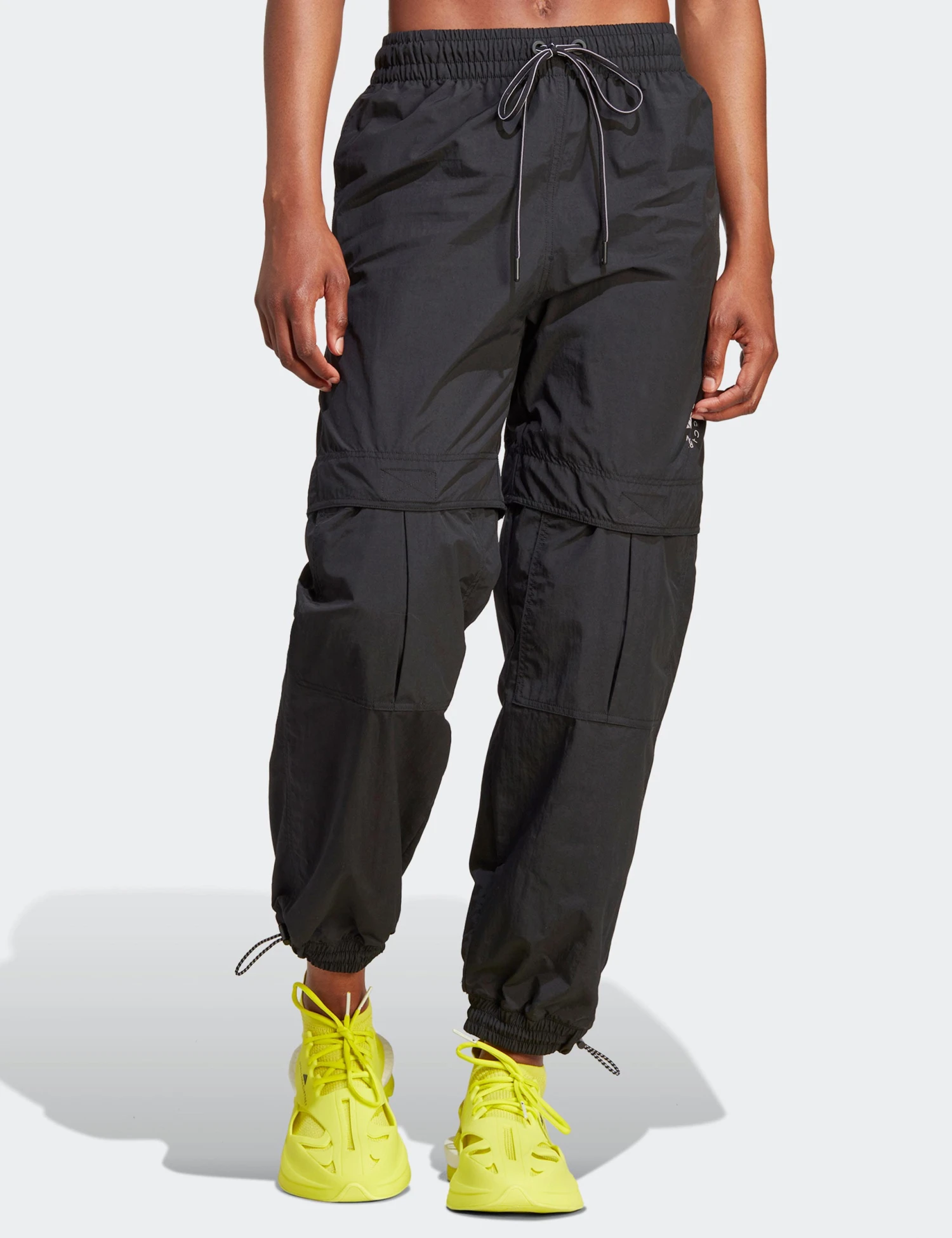 TrueCasuals Woven Solid Track Pants - Black 1 TrueCasuals Woven Solid Track Pants - Black