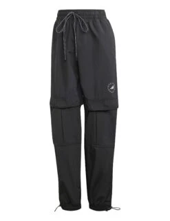 TrueCasuals Woven Solid Track Pants - Black 13 TrueCasuals Woven Solid Track Pants - Black -Elevate Fitwear Sales Store adidas x stella mccartney truecasuals woven solid track pants black ij0564 2