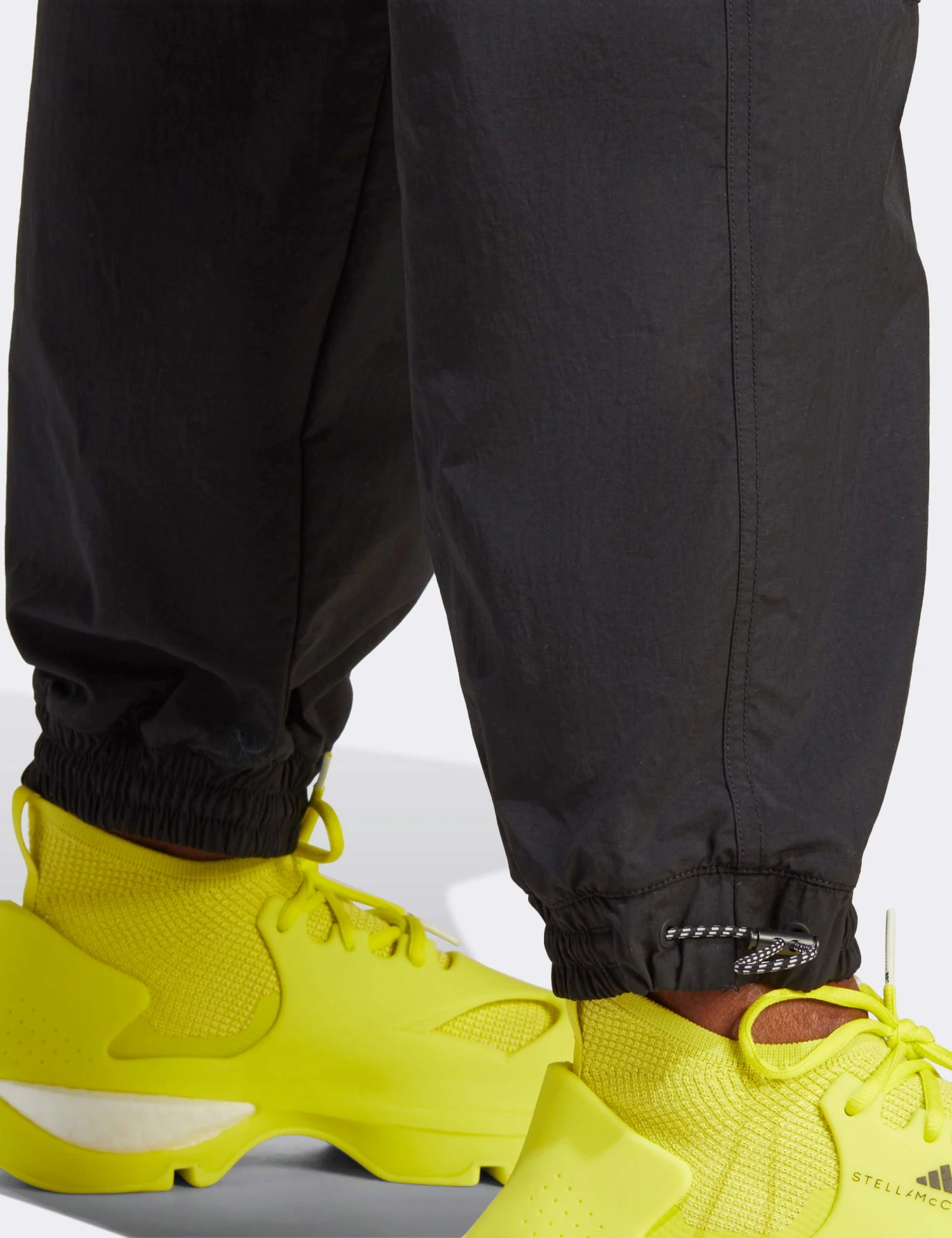 TrueCasuals Woven Solid Track Pants - Black 5 TrueCasuals Woven Solid Track Pants - Black - Image 5