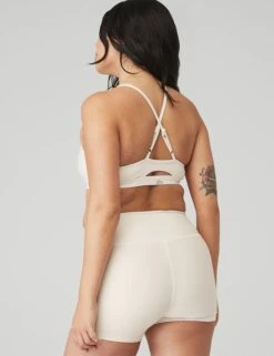 Airlift Intrigue Bra - Ivory -Elevate Fitwear Sales Store alo yoga airlift intrigue bra ivory W9557R 3