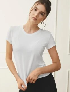 All Day Short Sleeve - White -Elevate Fitwear Sales Store alo yoga all day short sleeve white W1430R 2