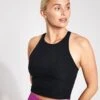 Beyond Yoga Spacedye Refocus Cropped Tank - Darkest Night