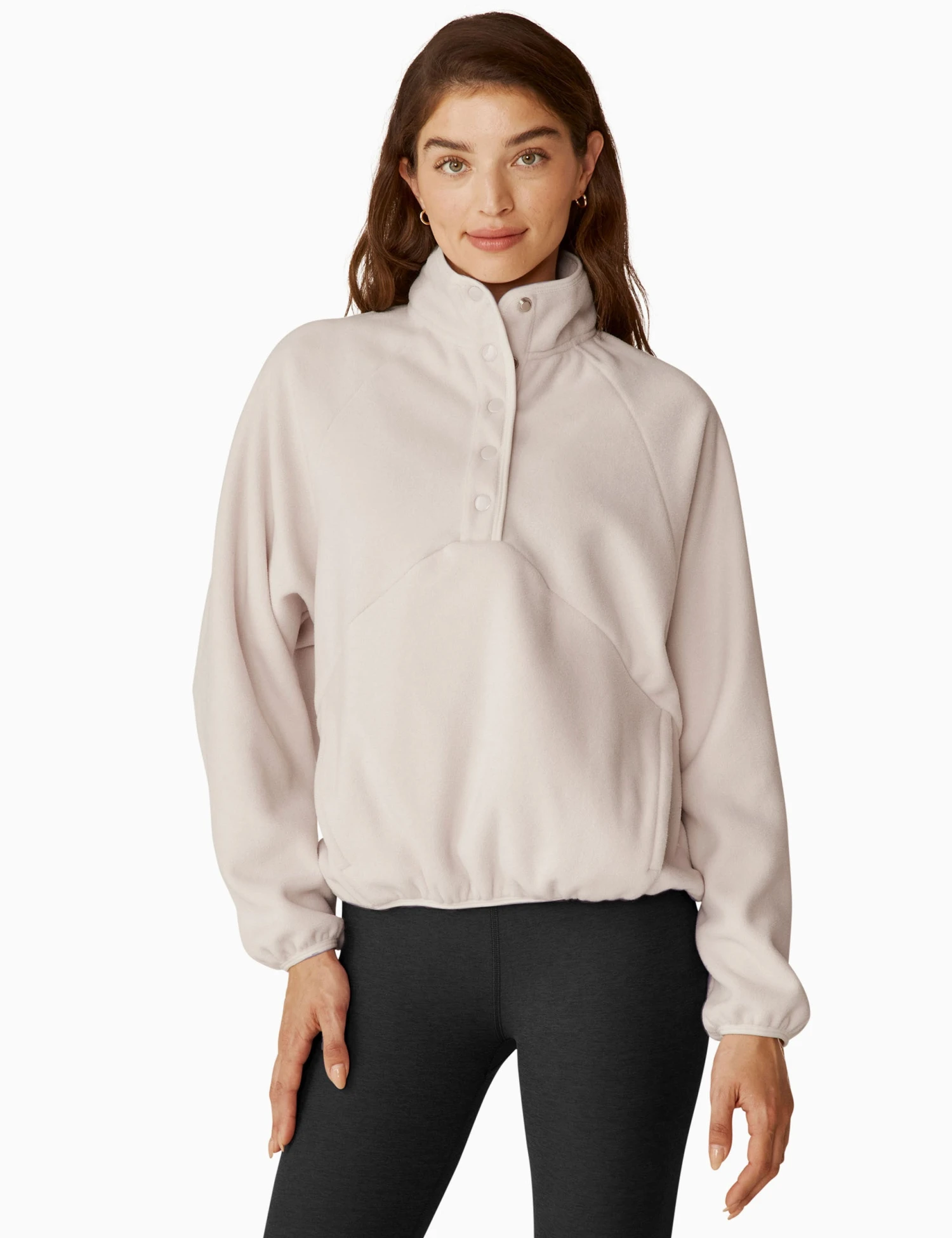 Beyond Yoga Tranquility Pullover - Lunar Rock 1 Beyond Yoga Tranquility Pullover - Lunar Rock