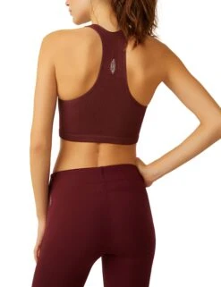 Free Throw Crop - Oxblood -Elevate Fitwear Sales Store free people movement free throw crop oxblood OB916007 6132 4
