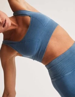 Good Karma Square-Neck Bra - Coastline -Elevate Fitwear Sales Store free people movement good karma square neck bra coastline OB1086898 4478 2