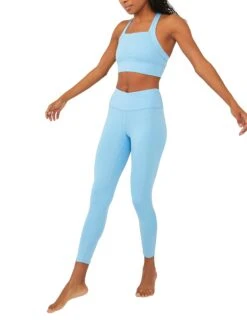 High Waisted 7/8 Wrap Lose Control Leggings - Alaskan Blue -Elevate Fitwear Sales Store free people movement hw 7 8 wrap lose control leggings alaskan blue OB1405439 5413 2