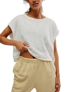 My Time Tee - White -Elevate Fitwear Sales Store free people movement my time tee white OB1265309 1100 4