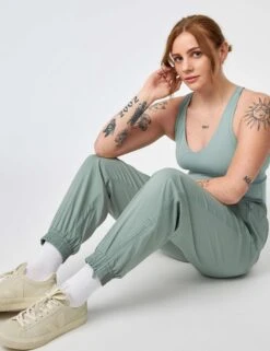 Summit Track Pant - Chinoiserie -Elevate Fitwear Sales Store girlfriend collective summit track pant chinoiserie 6011 5