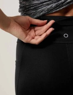 Go Train 7/8 Gym Leggings - Black -Elevate Fitwear Sales Store goodmove go train 7 8 gym leggings black T51 6552 1