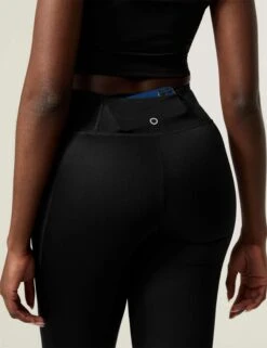 Go Train High Waisted Cropped Gym Leggings - Black -Elevate Fitwear Sales Store goodmove go train hw cropped gym leggings black T51 6550 5