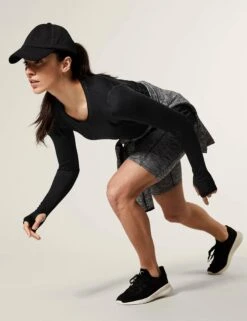 Scoop Neck Long Sleeve Top - Black 11 Scoop Neck Long Sleeve Top - Black -Elevate Fitwear Sales Store goodmove scoop neck long sleeve top black T51 5159 2