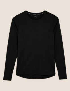 Scoop Neck Long Sleeve Top - Black 13 Scoop Neck Long Sleeve Top - Black -Elevate Fitwear Sales Store goodmove scoop neck long sleeve top black T51 5159 3