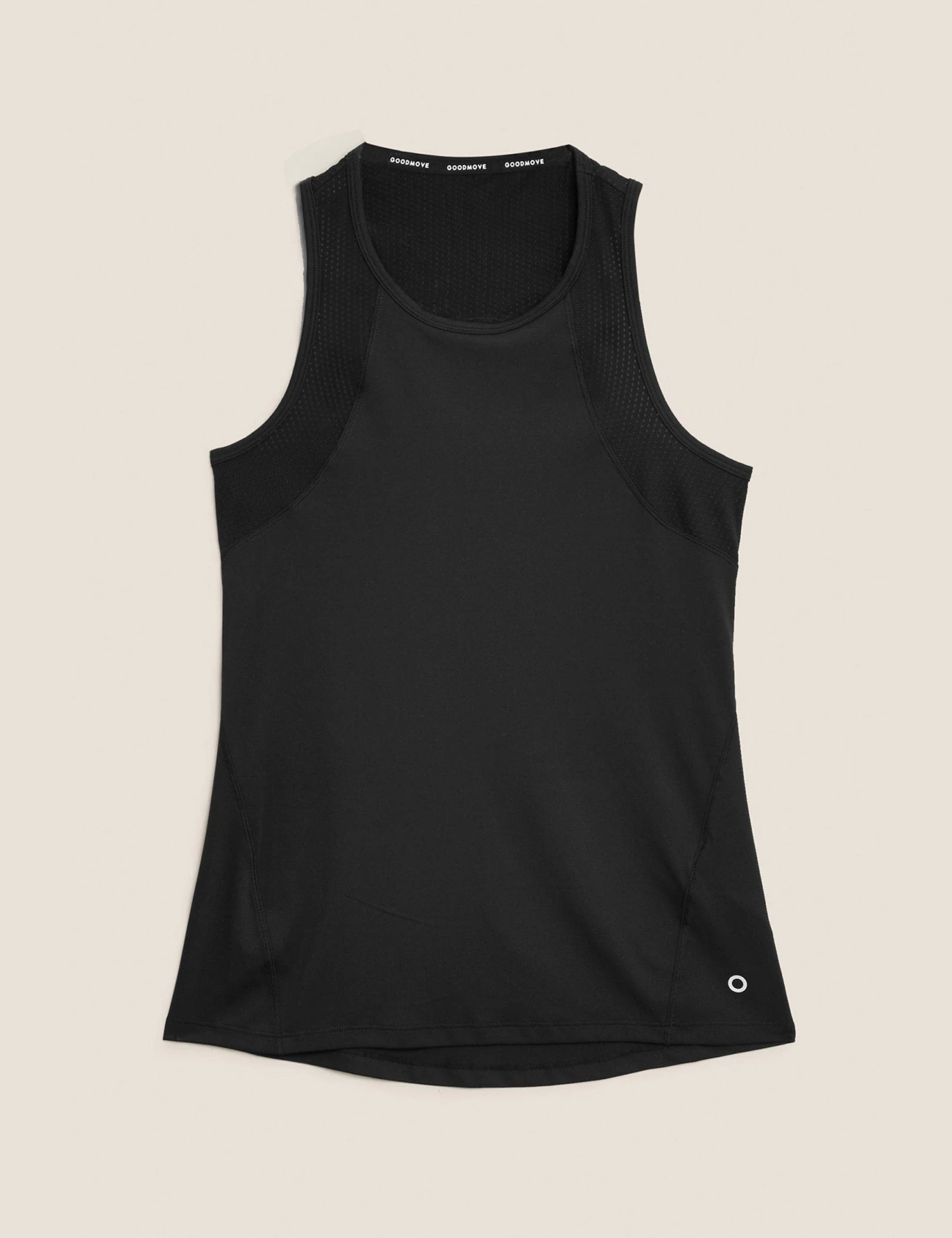 Scoop Neck Racer Back Vest Top - Black 7 Scoop Neck Racer Back Vest Top - Black - Image 7