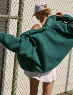 Hit The Slopes Fleece Jacket - Bright Forest 11 Hit The Slopes Fleece Jacket - Bright Forest -Elevate Fitwear Sales Store hit the slopes jacket bright forest 4