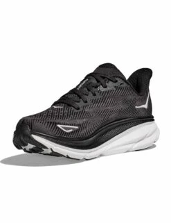 Hoka Clifton 9 - Black/White -Elevate Fitwear Sales Store hoka clifton 9 shoes black white 1127896 BWHT 6