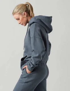 Lucy Hoodie - Blue Indigo -Elevate Fitwear Sales Store lilybod lucy hoodie blue indigo LT68 BLI 3