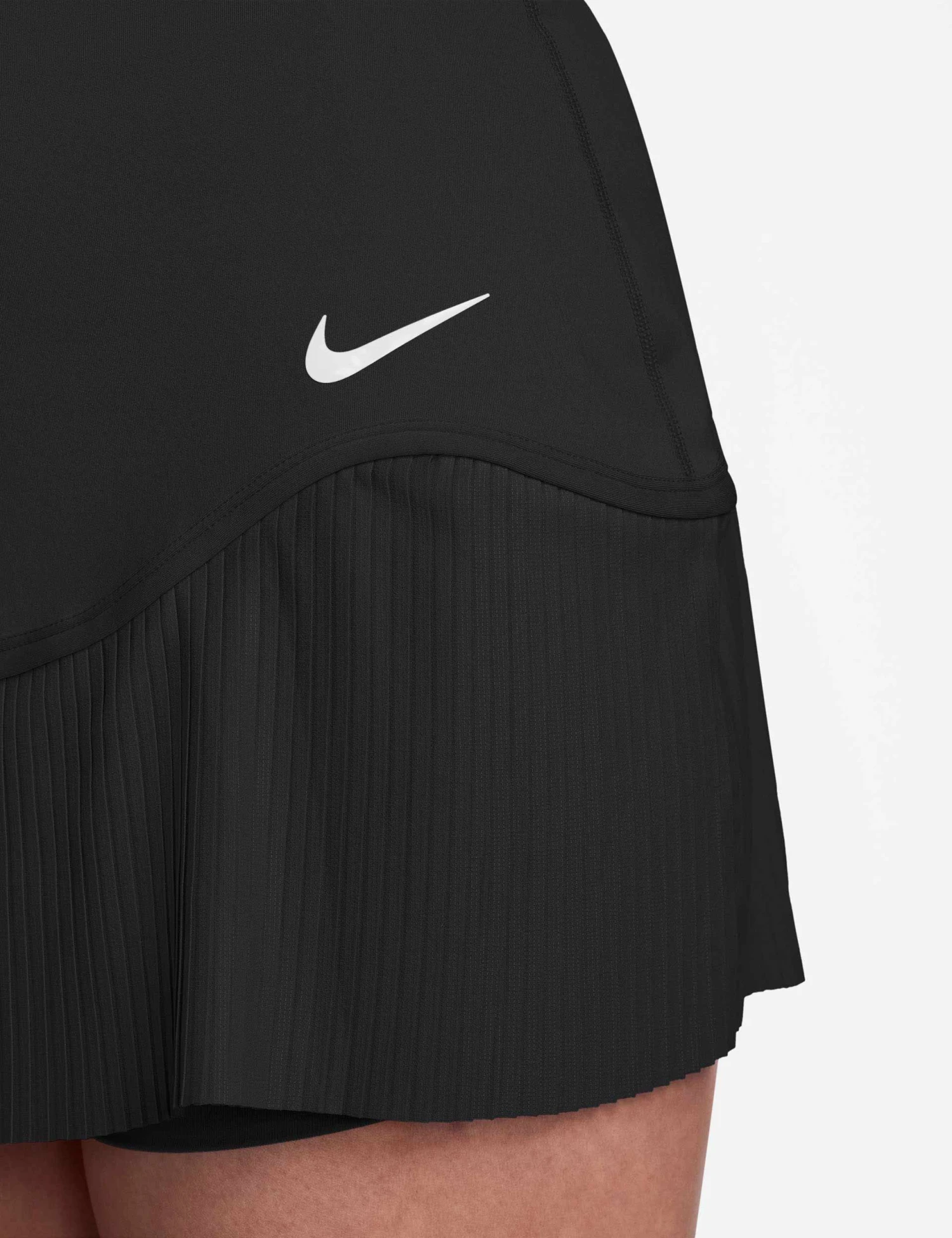 Nike Advantage Dri-FIT Tennis Skirt - Black/White 4 Nike Advantage Dri-FIT Tennis Skirt - Black/White - Image 4