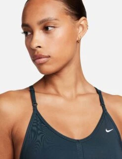 Nike Dri-FIT Indy Sports Bra - Deep Jungle/White -Elevate Fitwear Sales Store nike dri fit indy sports bra jungle white cz4456 328 8