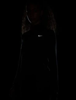 Nike Dri-FIT Swift Element UV 1/4-Zip Running Top - Black/Reflective Silver -Elevate Fitwear Sales Store nike dri fit swift element uv 1 4 zip running top black silver fb4316 010 4