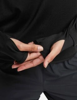 Nike Dri-FIT Swift Element UV 1/4-Zip Running Top - Black/Reflective Silver -Elevate Fitwear Sales Store nike dri fit swift element uv 1 4 zip running top black silver fb4316 010 6