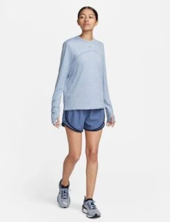 Nike Dri-FIT Swift Element UV Crew Neck Top - Light Armory Blue/Reflective Silver -Elevate Fitwear Sales Store nike dri fit swift element uv crew neck top blue silver fb4297 440 4