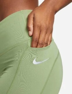 Nike Epic Fast Pocket Running Leggings - Oil Green/Reflective Silver -Elevate Fitwear Sales Store nike epic fast pocket running leggings green silver CZ9240 386 6