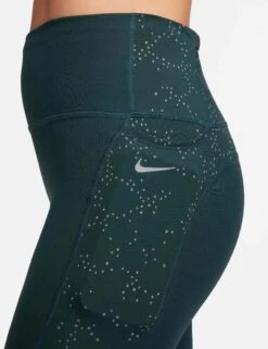 Nike Fast Mid-Rise 7/8 Leggings - Deep Jungle/Reflective Silver -Elevate Fitwear Sales Store nike fast mid rise 7 8 leggings jungle silver fb4579 328 7