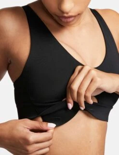 Nike Indy Plunge Cutout Sports Bra - Black/Smoke Grey -Elevate Fitwear Sales Store nike indy plunge cutout sports bra black grey DV9837 010 5