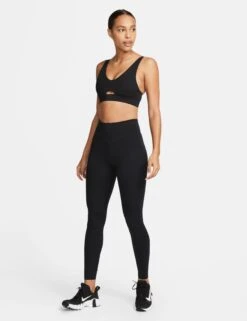 Nike Indy Plunge Cutout Sports Bra - Black/Smoke Grey -Elevate Fitwear Sales Store nike indy plunge cutout sports bra black grey DV9837 010 7
