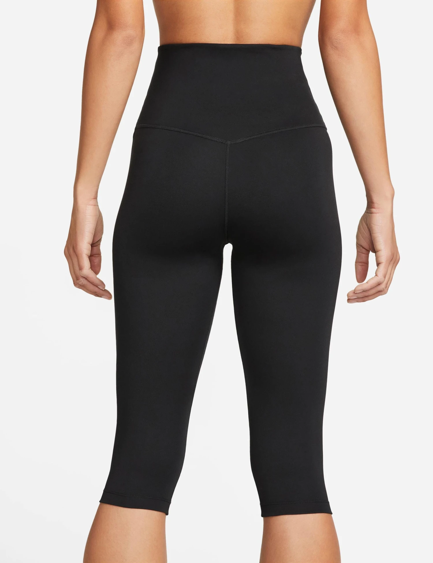 Nike One Capri Leggings - Black/White 3 Nike One Capri Leggings - Black/White - Image 3