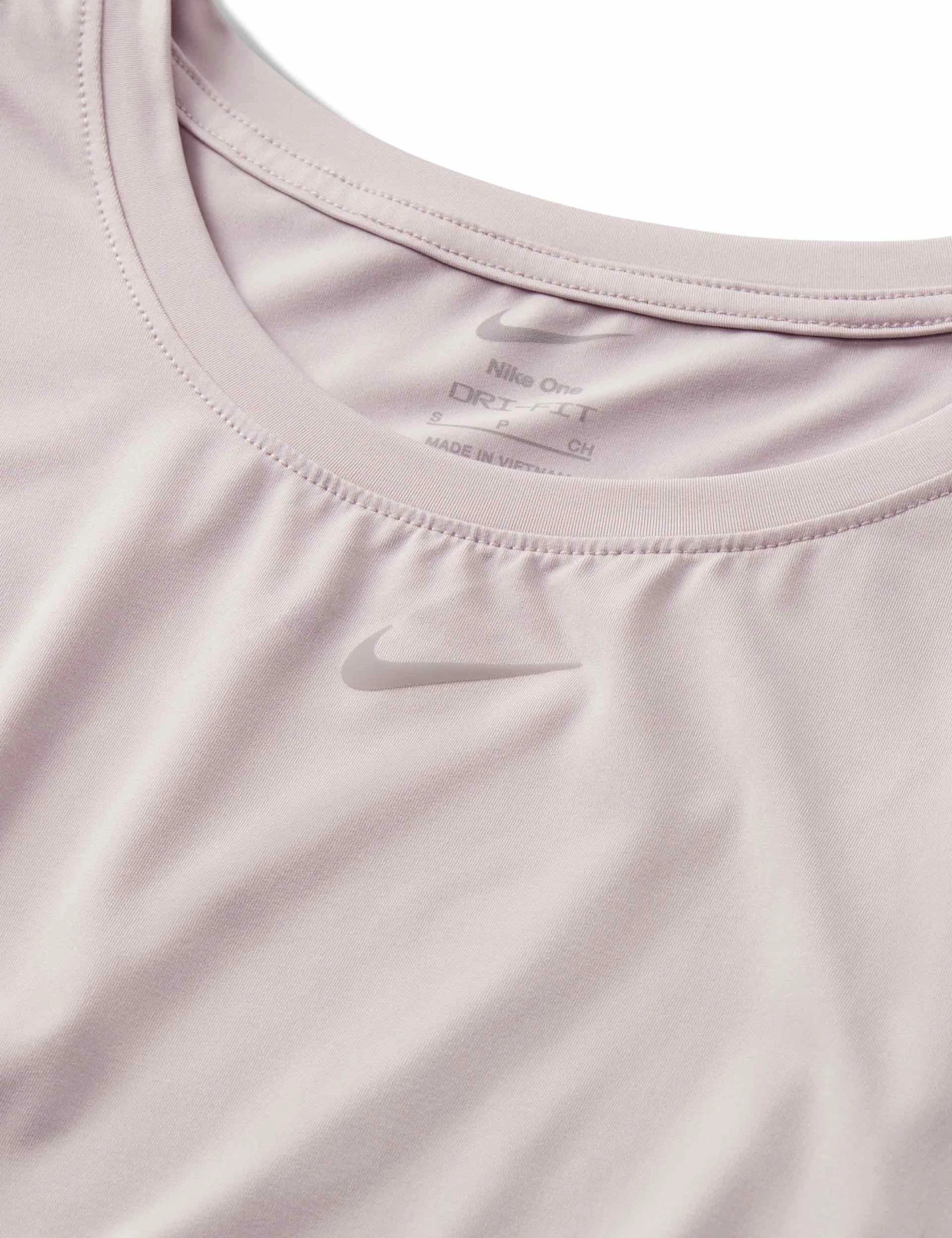 Nike One Classic Dri-FIT Cropped Tank Top - Platinum Violet/Black 5 Nike One Classic Dri-FIT Cropped Tank Top - Platinum Violet/Black - Image 5