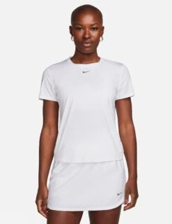 Nike One Classic Dri-FIT Short-Sleeve Top - White/Black