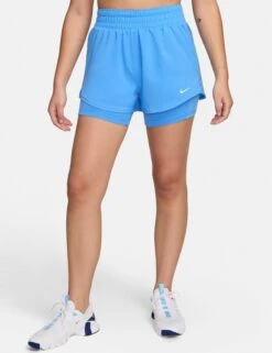 Nike One Dri-FIT 2-in-1 Shorts - University Blue/Reflective Silver 11 Nike One Dri-FIT 2-in-1 Shorts - University Blue/Reflective Silver -Elevate Fitwear Sales Store nike one dri fit 2 in 1 shorts blue silver dx6016 412 1