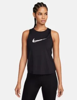 Nike One Graphic Running Tank Top - Black/White