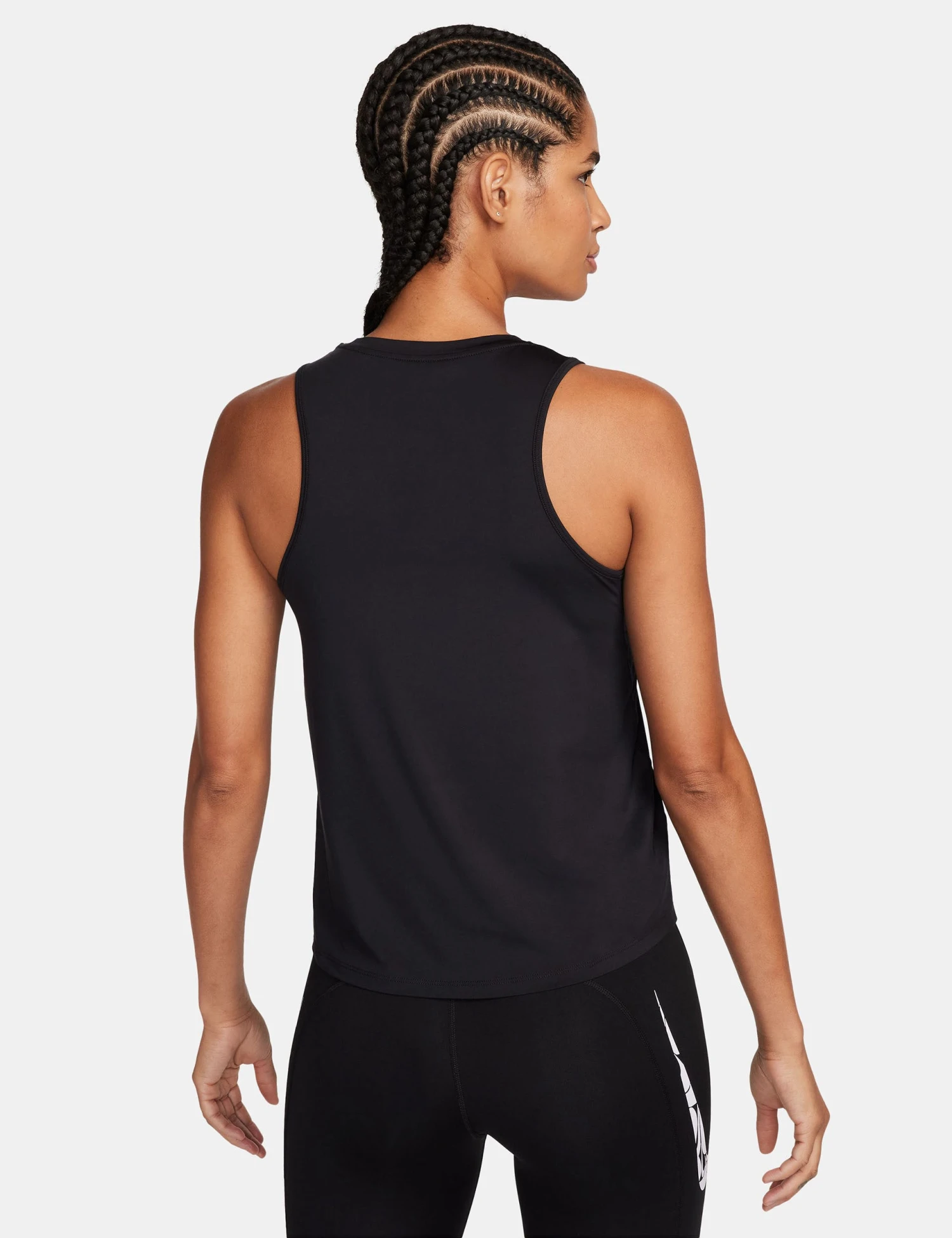 Nike One Graphic Running Tank Top - Black/White 2 Nike One Graphic Running Tank Top - Black/White - Image 2