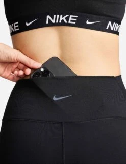 Nike One High Waisted 7/8 Leggings With Pockets - Black -Elevate Fitwear Sales Store nike one high waisted 7 8 leggings pockets black fn3241 010 5