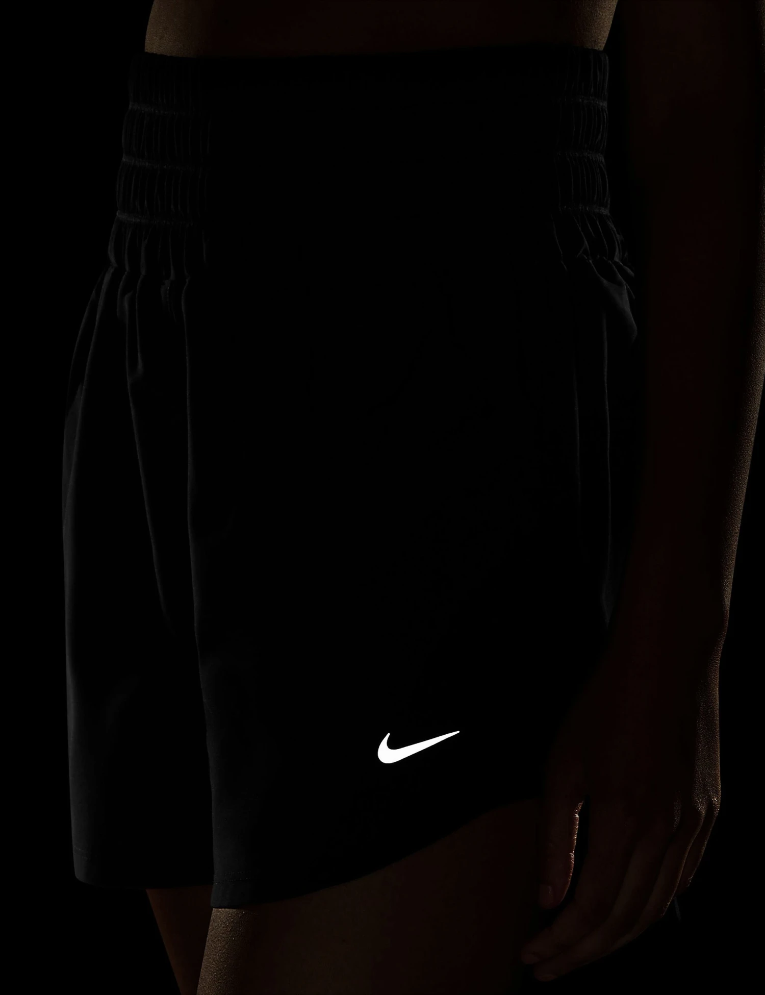 Nike One Ultra High 3" Brief-Lined Shorts - Black 6 Nike One Ultra High 3" Brief-Lined Shorts - Black - Image 6