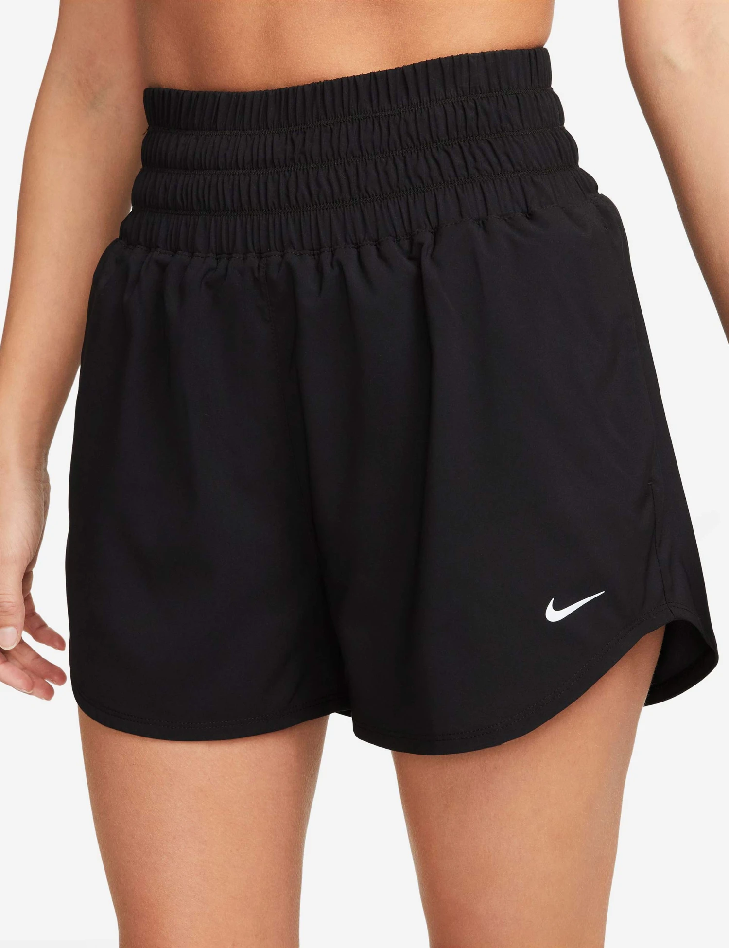 Nike One Ultra High 3" Brief-Lined Shorts - Black 2 Nike One Ultra High 3" Brief-Lined Shorts - Black - Image 2