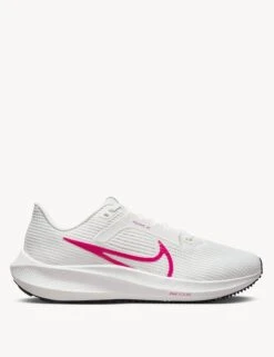 Nike Pegasus 40 Shoes - Summit White/Fireberry/Metallic Summit White