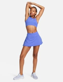 Nike Pro Swoosh Asymmetrical Bra - Blue Joy/Blue Tint -Elevate Fitwear Sales Store nike pro swoosh asymmetrical bra blue dm0570 413 2