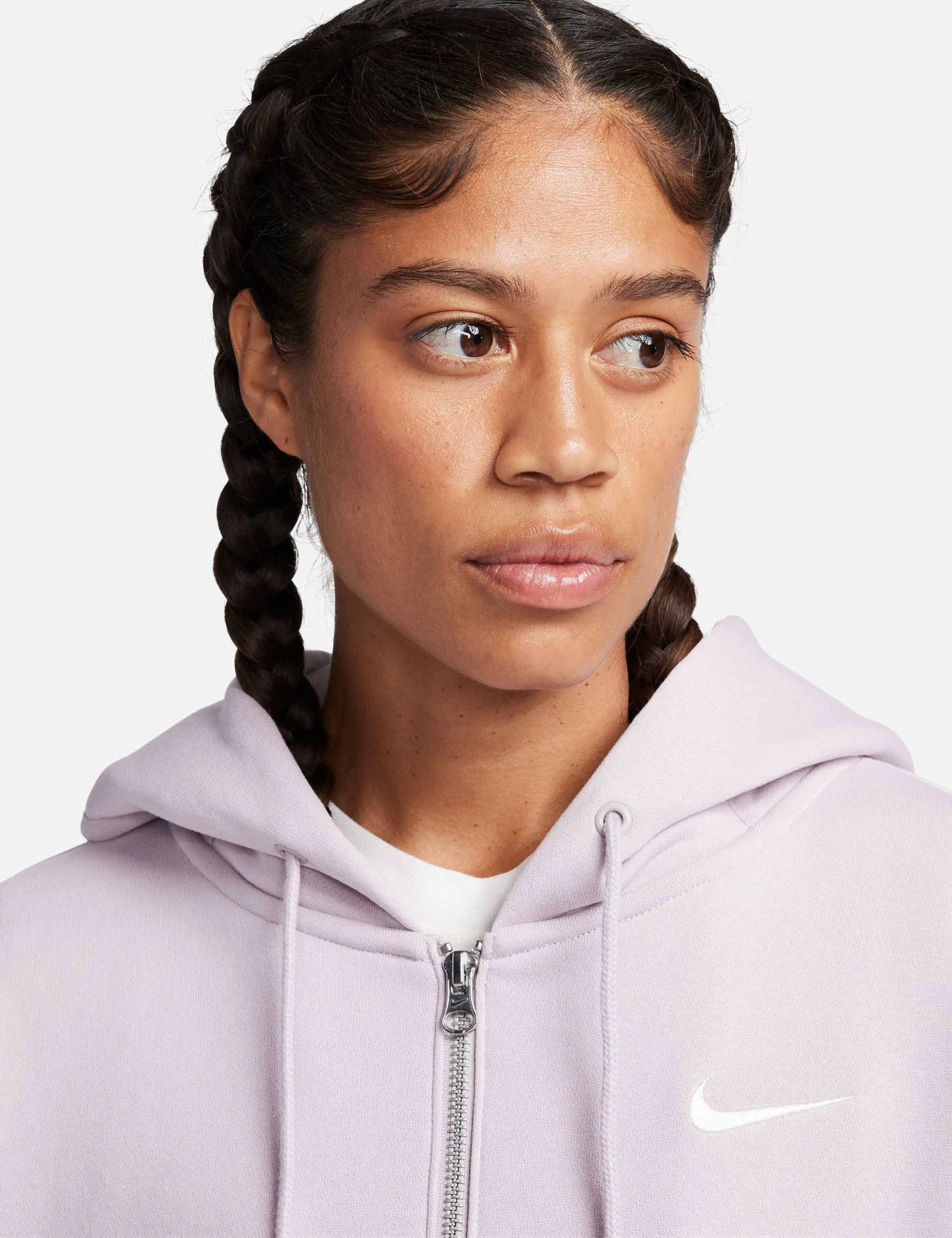 Nike Sportswear Phoenix Fleece Oversized Hoodie - Platinum Violet/Sail 4 Nike Sportswear Phoenix Fleece Oversized Hoodie - Platinum Violet/Sail - Image 4