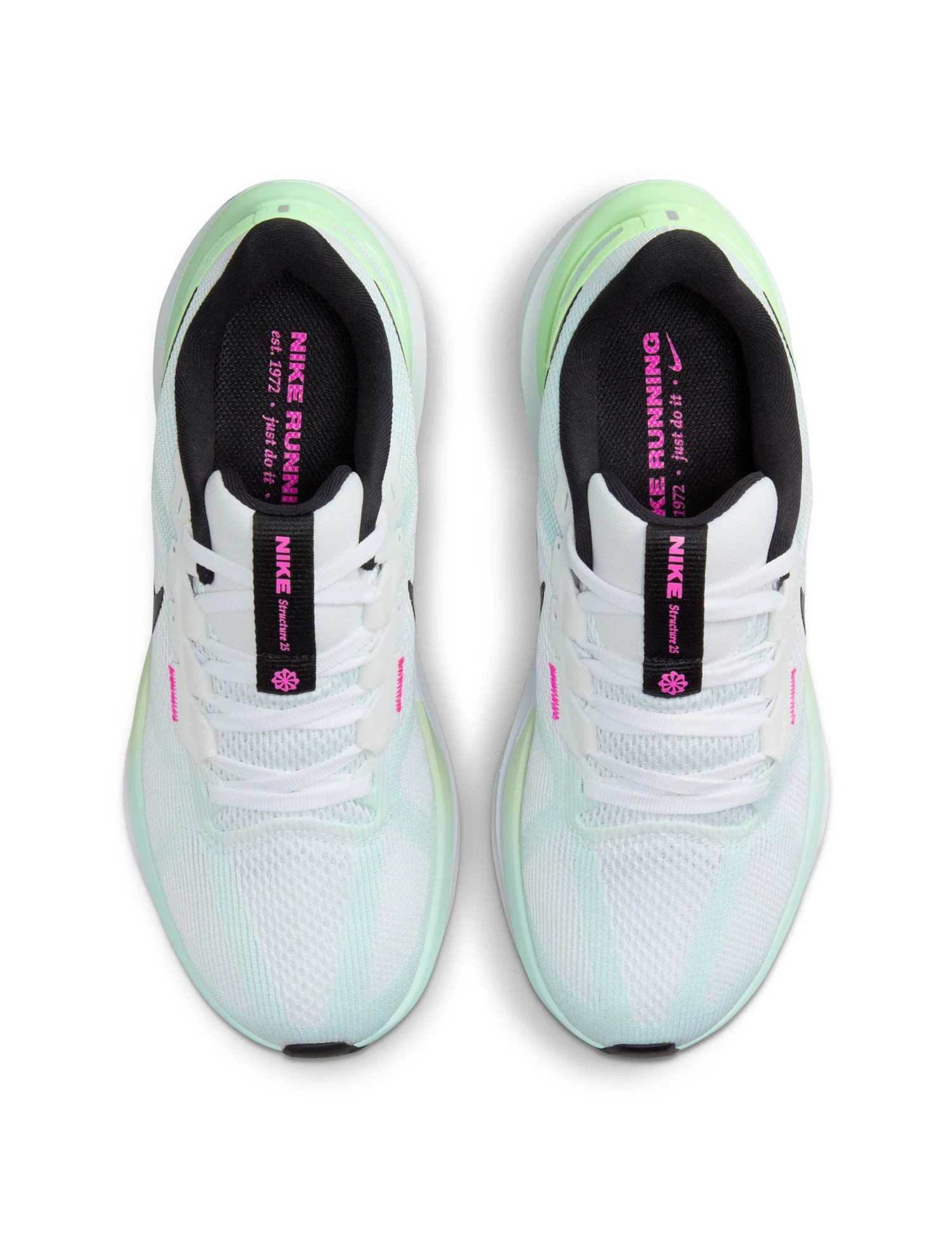 Nike Structure 25 Shoes - White/Black/Glacier Blue/Vapor Green 5 Nike Structure 25 Shoes - White/Black/Glacier Blue/Vapor Green - Image 5