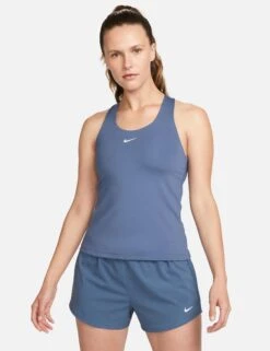 Nike Swoosh Bra Tank - Diffused Blue/White