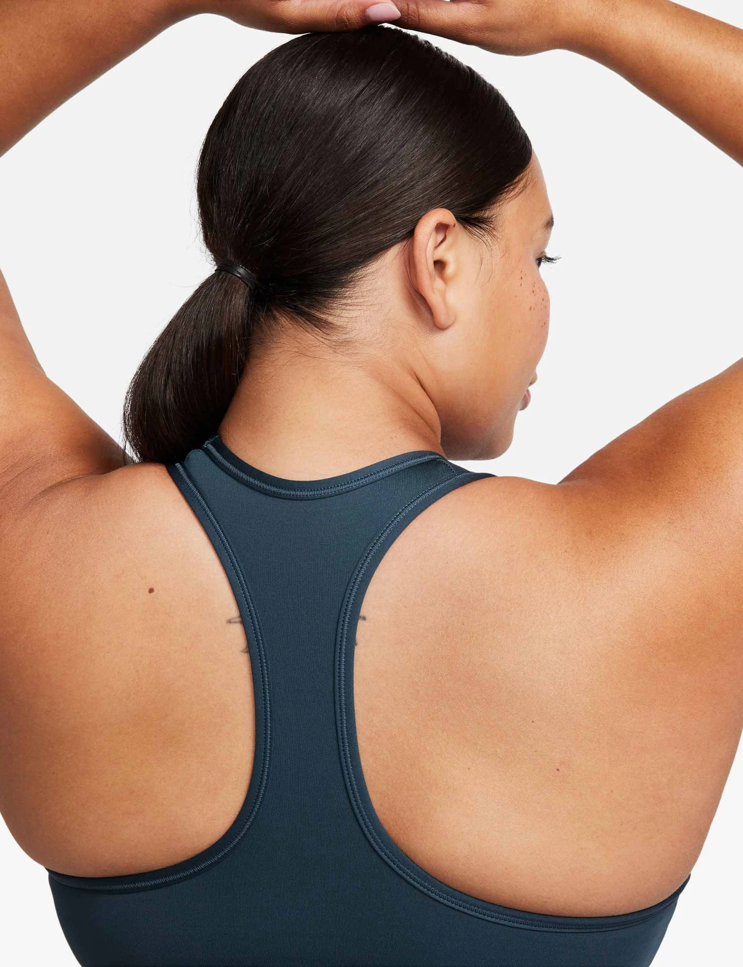 Nike Swoosh Medium Support Bra - Deep Jungle/White 6 Nike Swoosh Medium Support Bra - Deep Jungle/White - Image 6