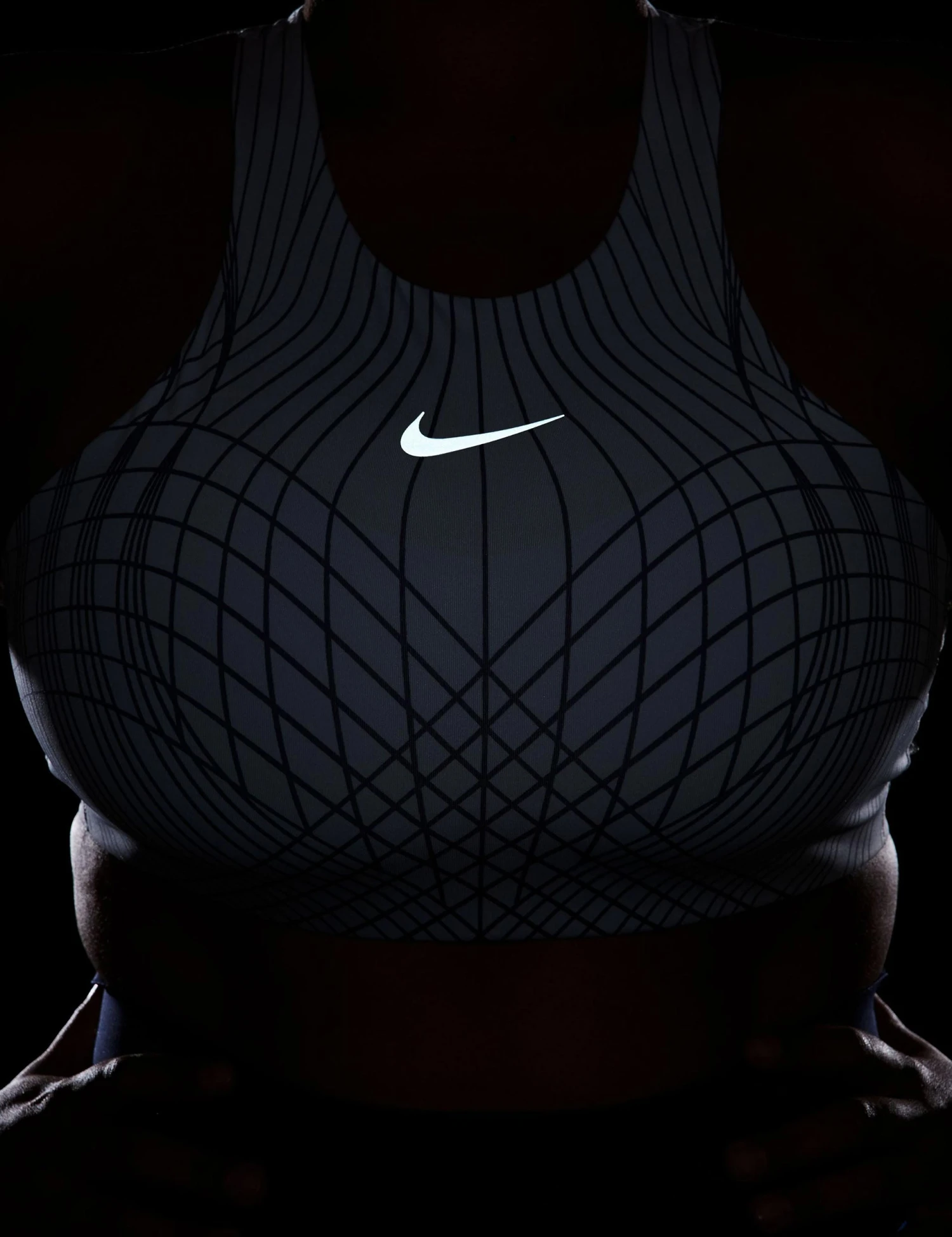Nike Swoosh Phoenix Sports Bra - Blue Tint/Diffused Blue 3 Nike Swoosh Phoenix Sports Bra - Blue Tint/Diffused Blue - Image 3