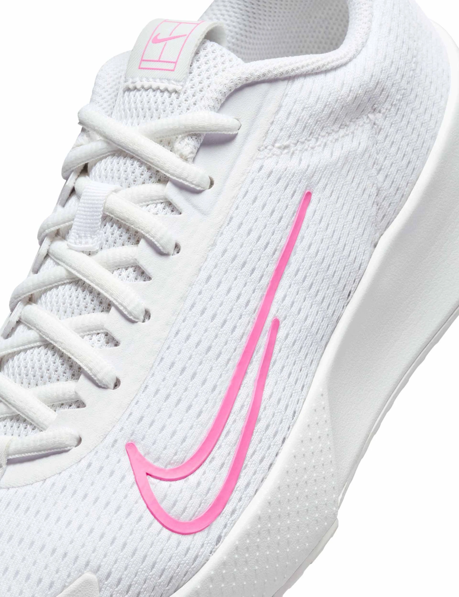 NikeCourt Vapor Lite 2 Shoes - White/Playful Pink 3 NikeCourt Vapor Lite 2 Shoes - White/Playful Pink - Image 3