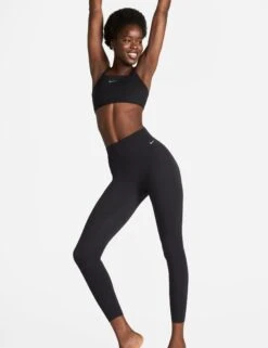 Nike Zenvy High Waisted 7/8 Leggings - Black -Elevate Fitwear Sales Store nike zenvy high waisted 7 8 leggings black dq6015 010 8