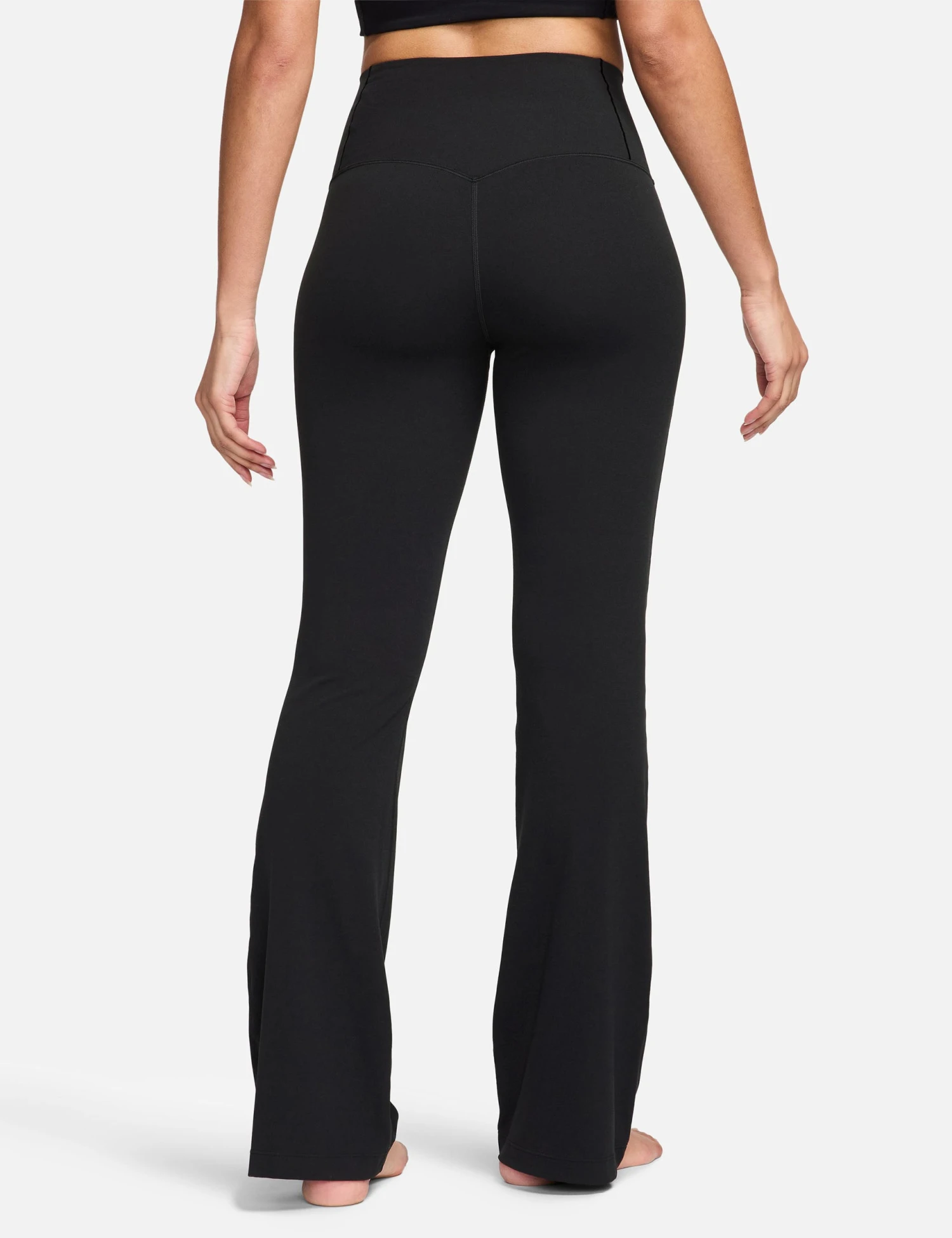 Nike Zenvy High Waisted Flared Leggings - Black 2 Nike Zenvy High Waisted Flared Leggings - Black - Image 2