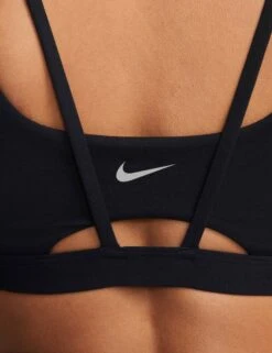 Nike Zenvy Strappy Sports Bra - Black/Sail -Elevate Fitwear Sales Store nike zenvy strappy sports bra black sail do6608 010 5