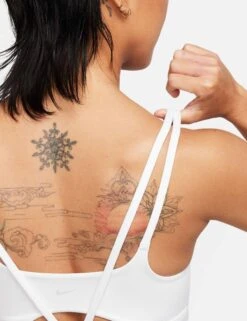 Nike Zenvy Strappy Sports Bra - White 8 Nike Zenvy Strappy Sports Bra - White -Elevate Fitwear Sales Store nike zenvy strappy sports bra white do6608 100 5